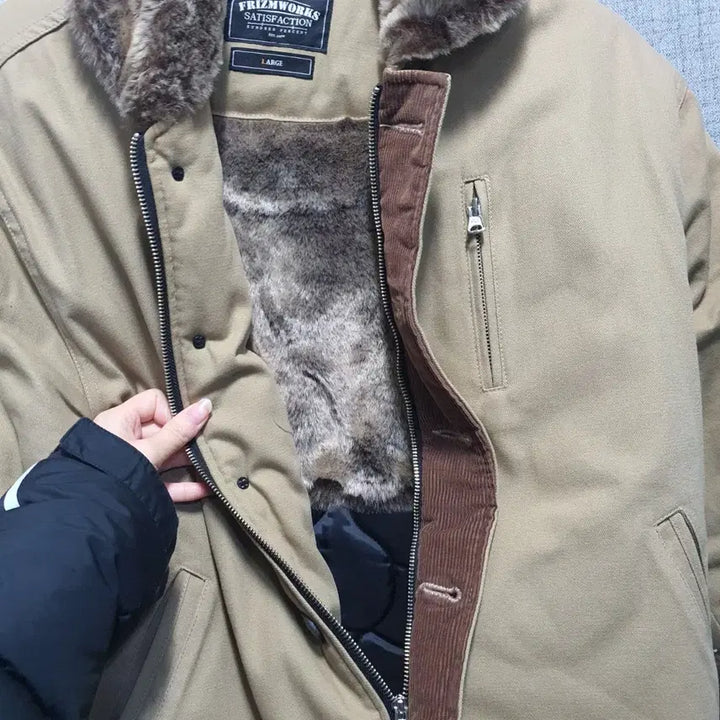 [BUNJANG] Prizmworks Lined Deck Jacket L / 프리즘웍스 남성 안감 누빔  덱 자켓 L