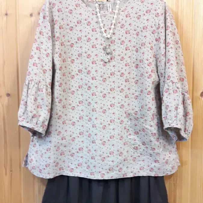 [BUNJANG] Michelly Linen Blouse / * 미쉘리 마  생활복 상의     ( 새 상 품 )
