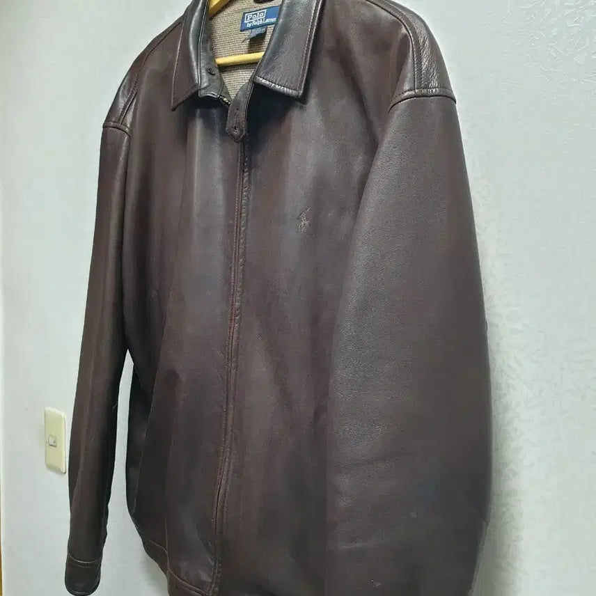 [BUNJANG] Polo Ralph Lauren Lambskin Jacket / [xl/110/정품] 폴로 랄프로렌 램스킨자켓