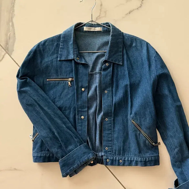 [BUNJANG] Low Classic Crop Denim Jacket / 로우클래식 Low Classic 크롭 데님셔츠/데님자켓