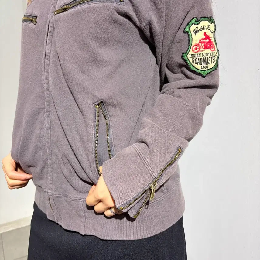 [BUNJANG] Indian Motorcycle Biker Cotton Jacket / 인디언 모터사이클 바이커 코튼자켓