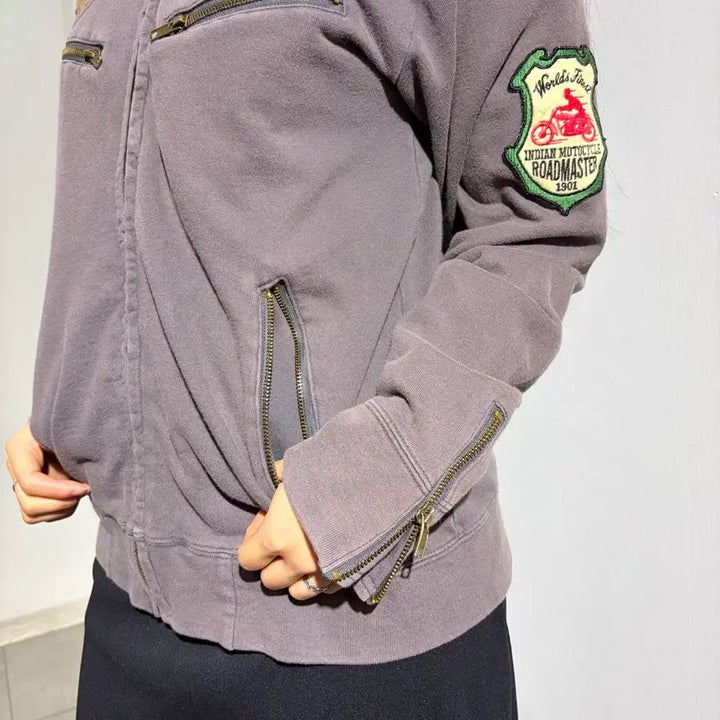 [BUNJANG] Indian Motorcycle Biker Cotton Jacket / 인디언 모터사이클 바이커 코튼자켓