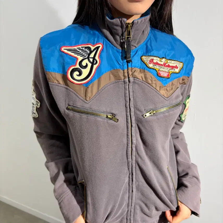 [BUNJANG] Indian Motorcycle Biker Cotton Jacket / 인디언 모터사이클 바이커 코튼자켓