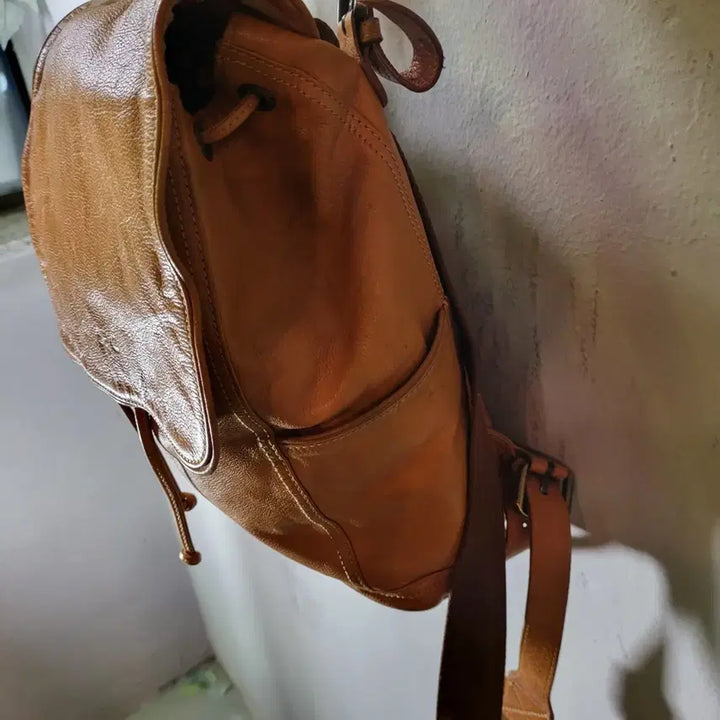 [BUNJANG] Mongsac Leather Backpack / 몽삭 레더 백팩