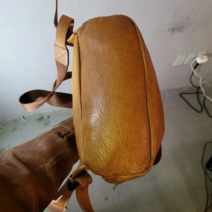 [BUNJANG] Mongsac Leather Backpack / 몽삭 레더 백팩
