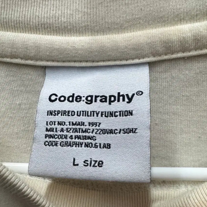 [BUNJANG] Code:Graphy Round Short Sleeve T-shirt / CGP 코드그라피 라운드 반팔 L