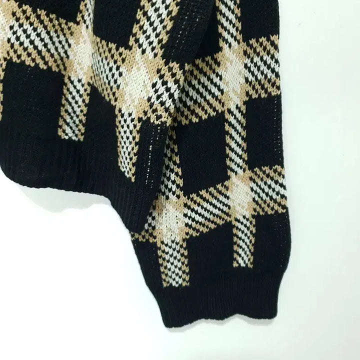 [BUNJANG] Unbranded Checkered Crop Cardigan / 체크 크롭 가디건 F_M2163
