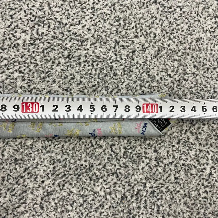 [BUNJANG] MCM Logo Pattern Tie / 실측확인 MCM 로고 패턴 넥타이 0219S