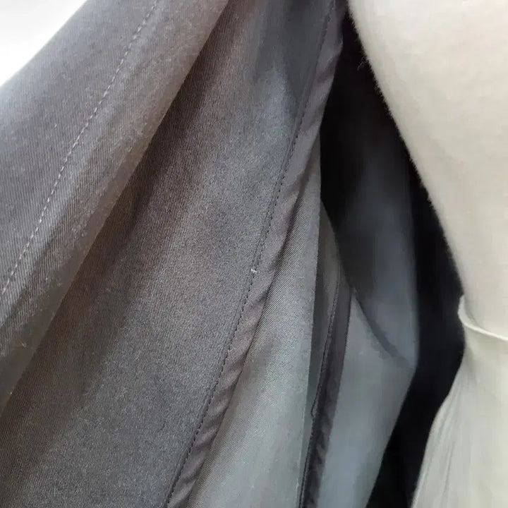 [BUNJANG] Spring Long Trench Coat / 봄신상 벨트 블랙 롱 트렌치 코트 F