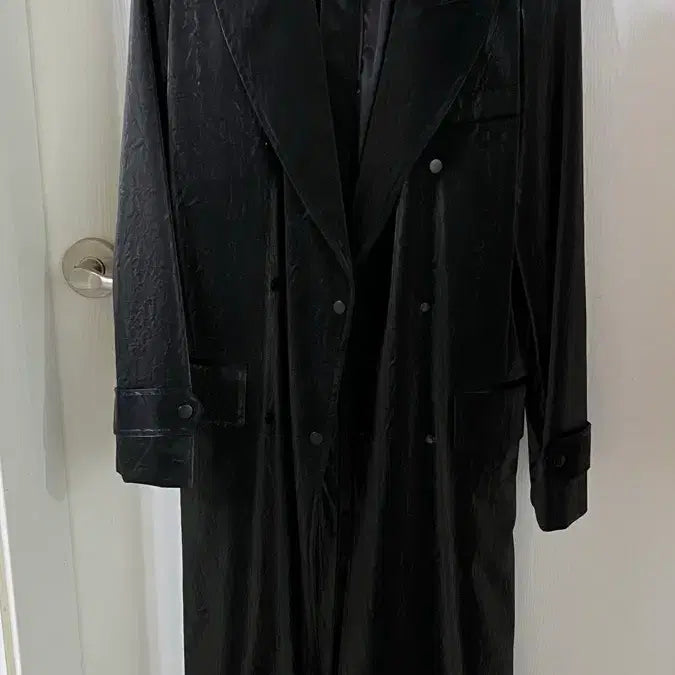 [BUNJANG] Urban Dress Leather Long Jacket / 어반드레스 레더 롱 자켓