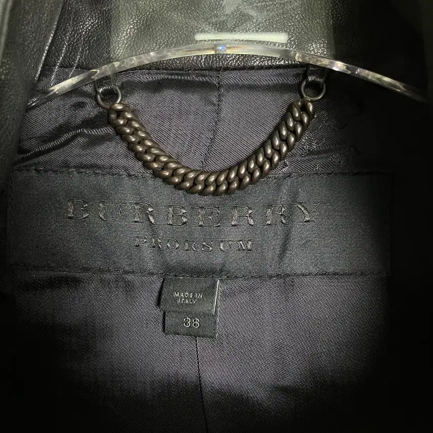 [BUNJANG] Burberry Prorsum Black Crop Leather Jacket 36 / 버버리 프로섬 블랙 크롭 레더 자켓 36