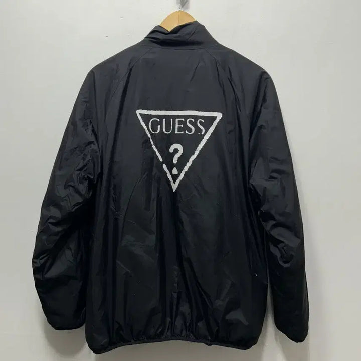 [BUNJANG] Guess Reversible Lightweight Padded Jumper (L) / 게스 블랙 경량 패딩 점퍼 양면 뽀글이 L