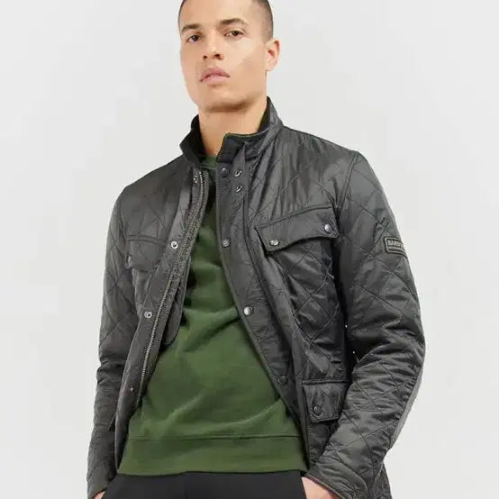 [BUNJANG] Barbour International Polar Quilted Jacket Charcoal Gray / 바버 인터네셔널 폴라 퀄팅 차콜그레이 L 팝니다.