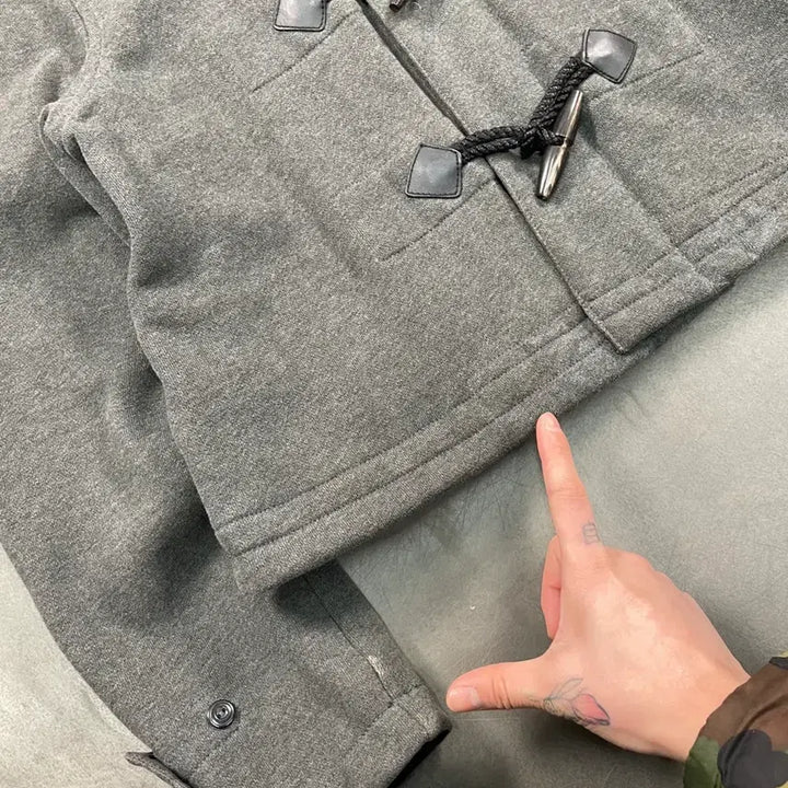 [BUNJANG] Polo Ralph Lauren Back Patch Duffle Short Coat Jacket / 폴로 백패치 더플 숏 코트 자켓