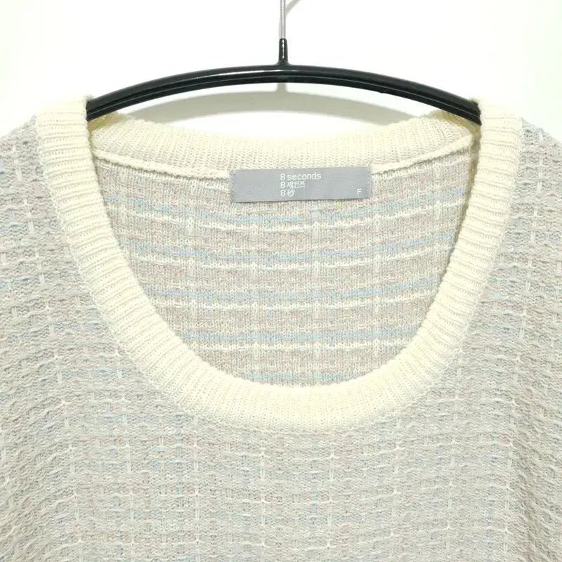 [BUNJANG] 8 Seconds Tweed Short Sleeve Knit Top / 에잇세컨즈 트위드 반팔 니트 F_S1723