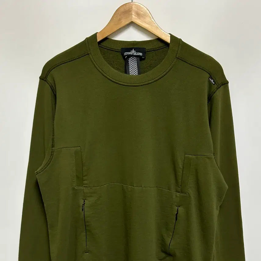 [BUNJANG] Stone Island Shadow Project Front Pocket Sweatshirt / [남자-100]스톤아일랜드 쉐도우프로젝트 프론트 포켓 맨투맨