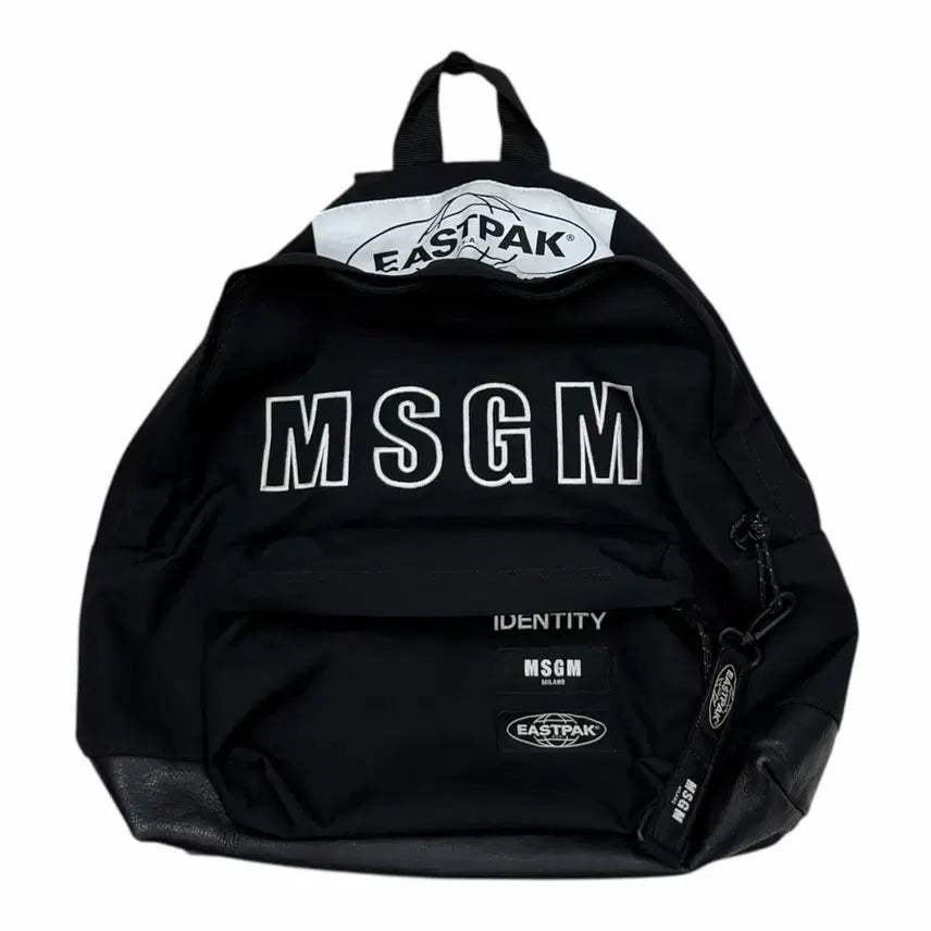 [BUNJANG] Eastpak MSGM Backpack Black / 이스트팩 X MSGM 콜라보 백팩 가방 블랙