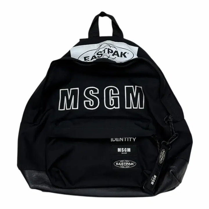 [BUNJANG] Eastpak MSGM Backpack Black / 이스트팩 X MSGM 콜라보 백팩 가방 블랙