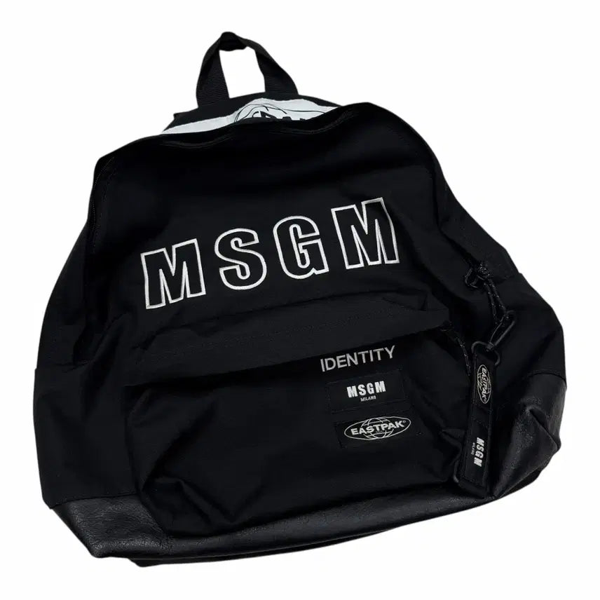 [BUNJANG] Eastpak MSGM Backpack Black / 이스트팩 X MSGM 콜라보 백팩 가방 블랙