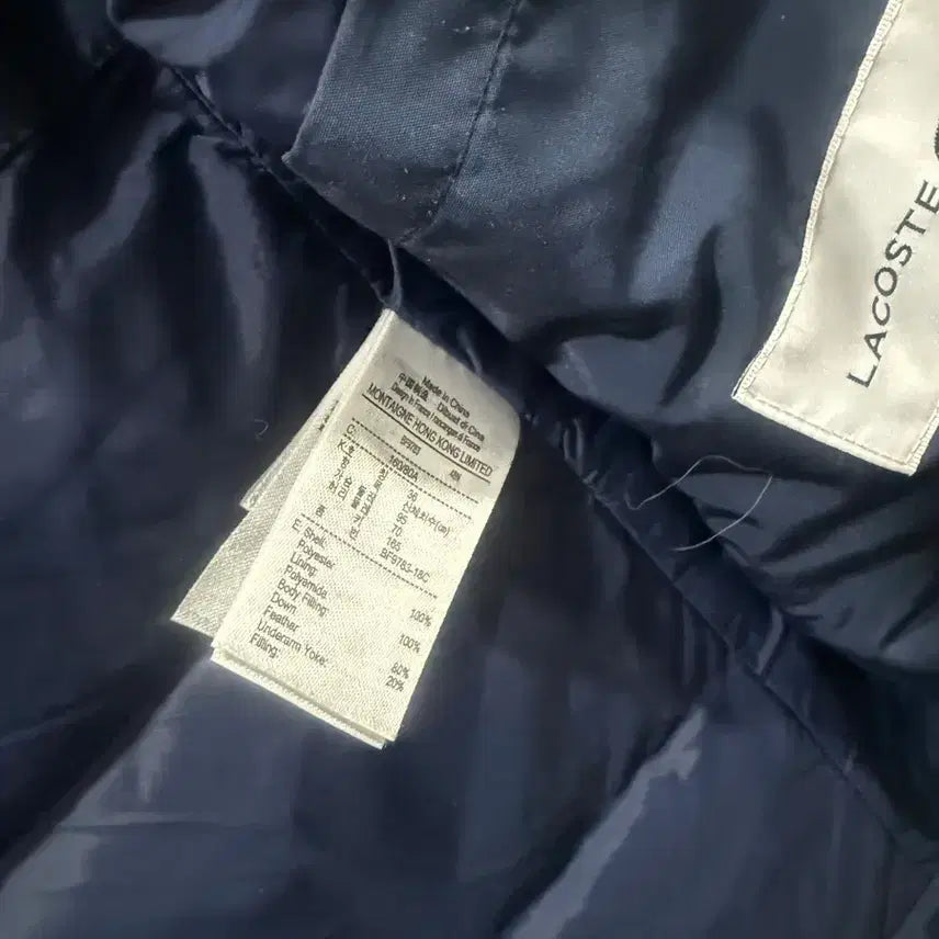 [BUNJANG] Lacoste Women's Navy Padded Jacket / 라코스테 여자 네이비 패딩