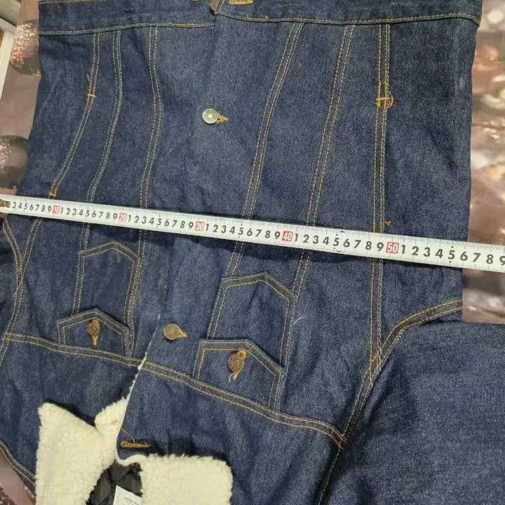 [BUNJANG] Stylish Denim Quilted Jacket / Stylish 데님 양털 카 라  퀄팅  자켓   100  찐청  택배비