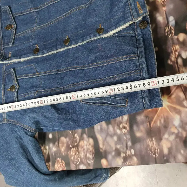 [BUNJANG] Jeans Denim Jacket / JEANS 양털 데님 자켓  100  연청  택배비포함가