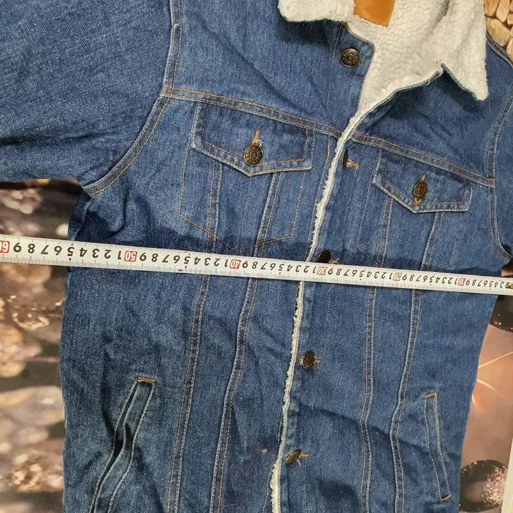 [BUNJANG] Jeans Denim Jacket / JEANS 양털 데님 자켓  100  연청  택배비포함가