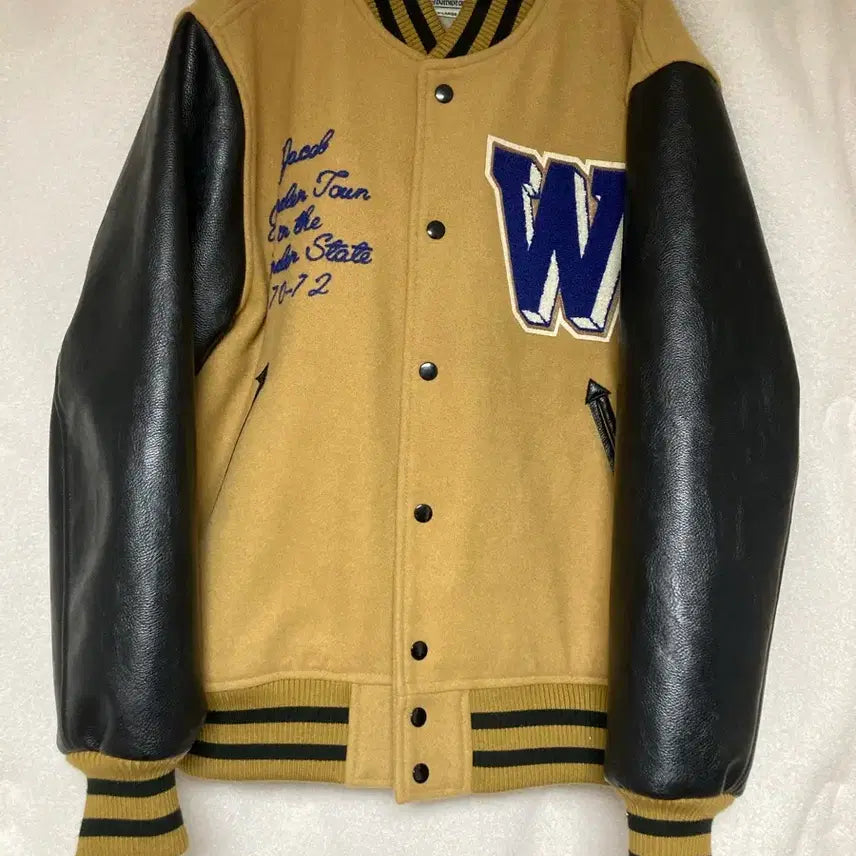 [BUNJANG] Houston Cowhide Varsity Jacket / Houston Japan 소가죽 바시티자켓