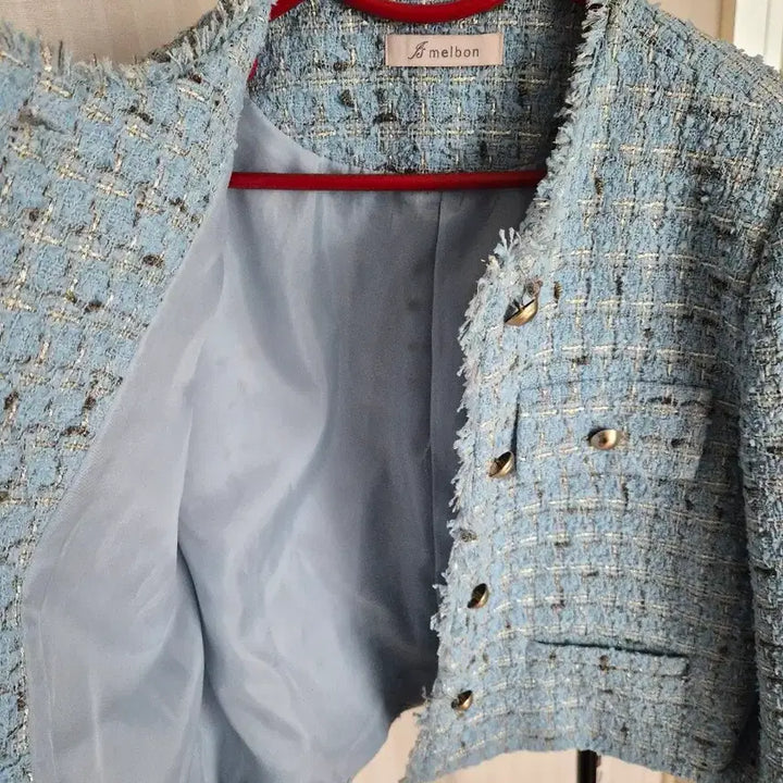 [BUNJANG] B Meison Tweed Jacket Blue / b meison 트위드 자켓 블루