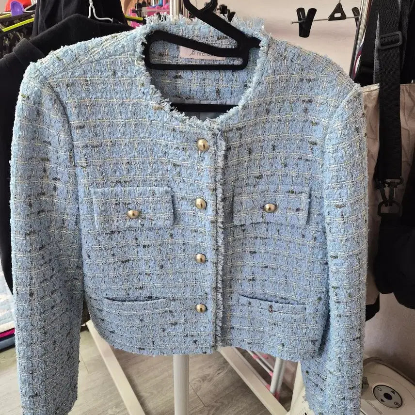 [SOLD OUT] b meison 트위드 자켓 블루