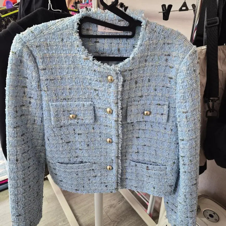 [SOLD OUT] b meison 트위드 자켓 블루