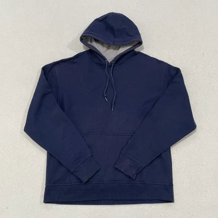 [BUNJANG] Champion Navy Cotton Blend Hoodie / USA(L) 챔피온 네이비 코튼 혼방 후드티 0224-1