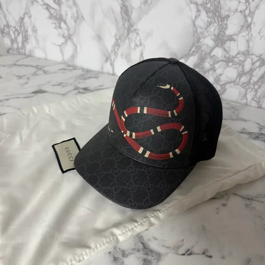 [BUNJANG] Gucci Snake Ball Cap Black / [L] 구찌 스네이크 볼캡 모자 블랙