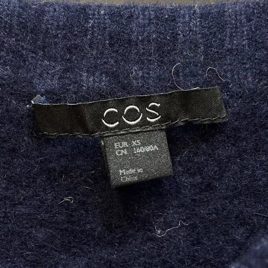 [BUNJANG] COS Cashmere Crew Neck Knit Sweater / (XS) 코스 100% 캐시미어 크루넥 니트 네이비 8.9