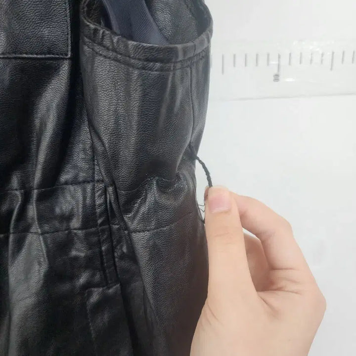 [BUNJANG] LBL Black Leather Vest / LBL 블랙 레더 조끼 베스트