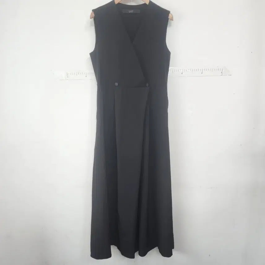 [BUNJANG] TASI Black Wrap Style Long Dress / TASI 블랙 랩 스타일 롱 원피스