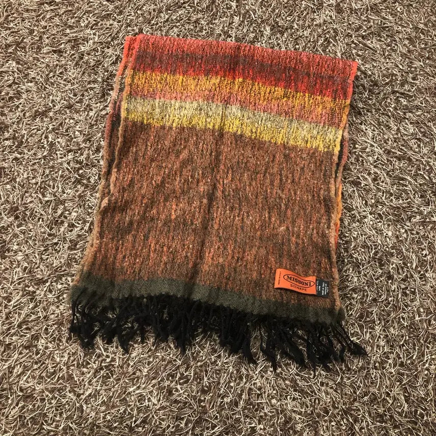 [BUNJANG] Missoni Multicolor Wool Muffler / 미쏘니 멀티컬러 울 머플러