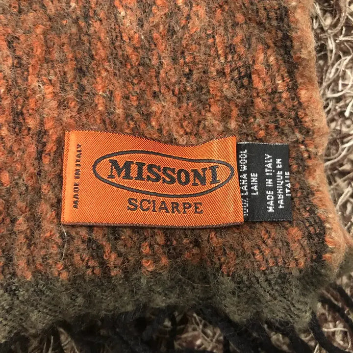 [BUNJANG] Missoni Multicolor Wool Muffler / 미쏘니 멀티컬러 울 머플러