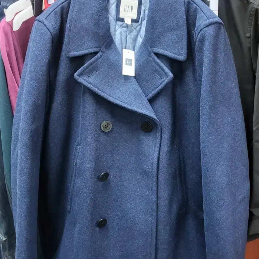 [BUNJANG] GAP Quilted Pea Coat / 새상품 WOOL 누빔 갭 피코트