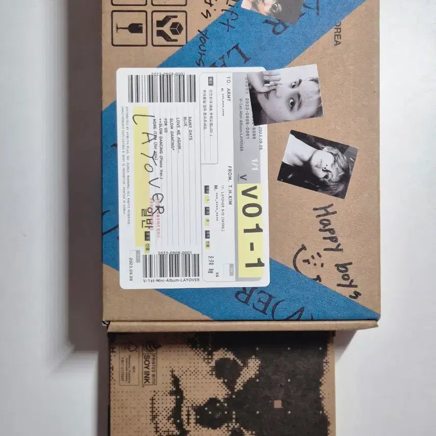 [BUNJANG] BTS V Layover (Blue) Album / 뷔 레이오버(블루)+위버스앨범 (포카, 체크리스트x)