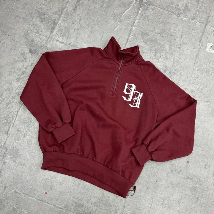 [BUNJANG] 1993 Studio Half-Zip Sweatshirt / 1993스튜디오 반집업 맨투맨