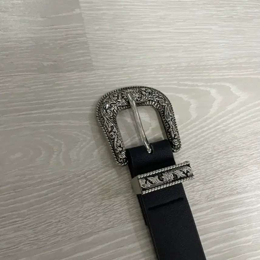 [BUNJANG] Black Western Belt / 블랙 웨스턴 벨트