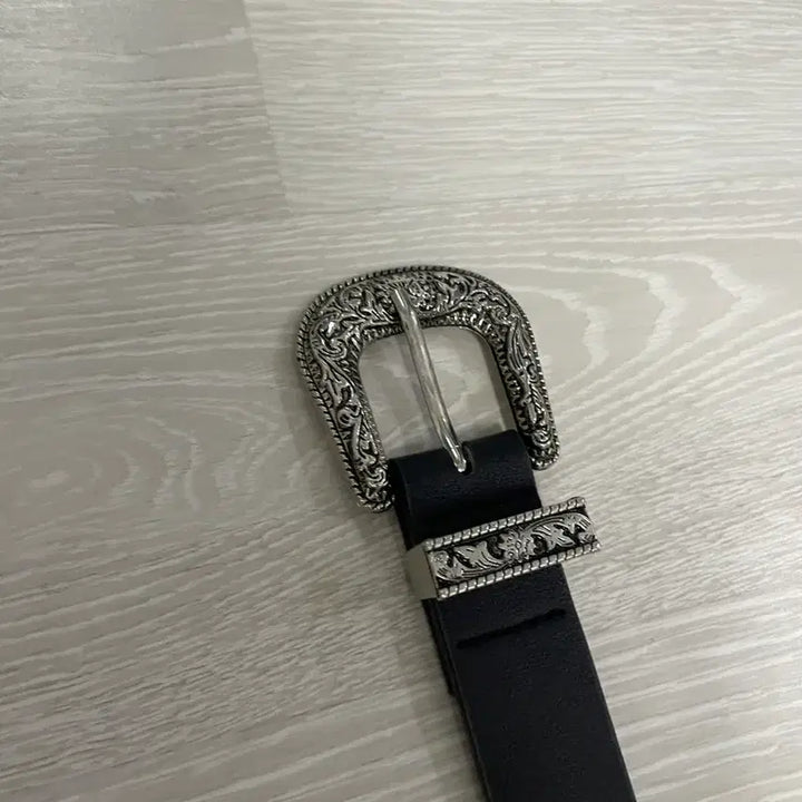 [BUNJANG] Black Western Belt / 블랙 웨스턴 벨트