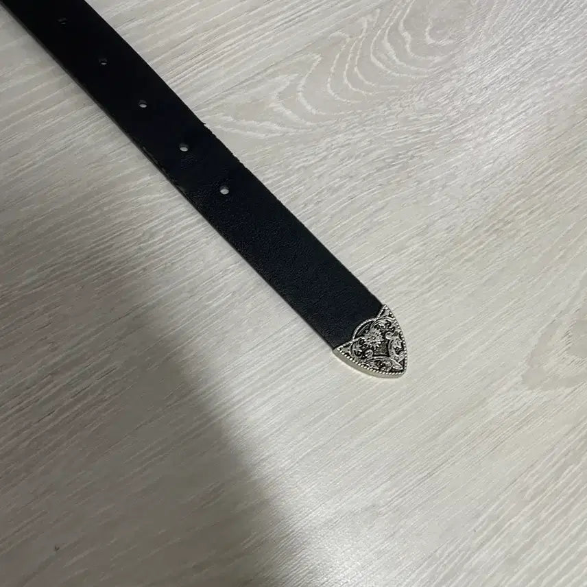 [BUNJANG] Black Western Belt / 블랙 웨스턴 벨트