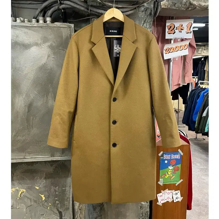 [BUNJANG] In Silence Wool Cashmere Long Coat Camel M / 인사일런스 울 캐시미어 롱코트 카멜 M #csz3419