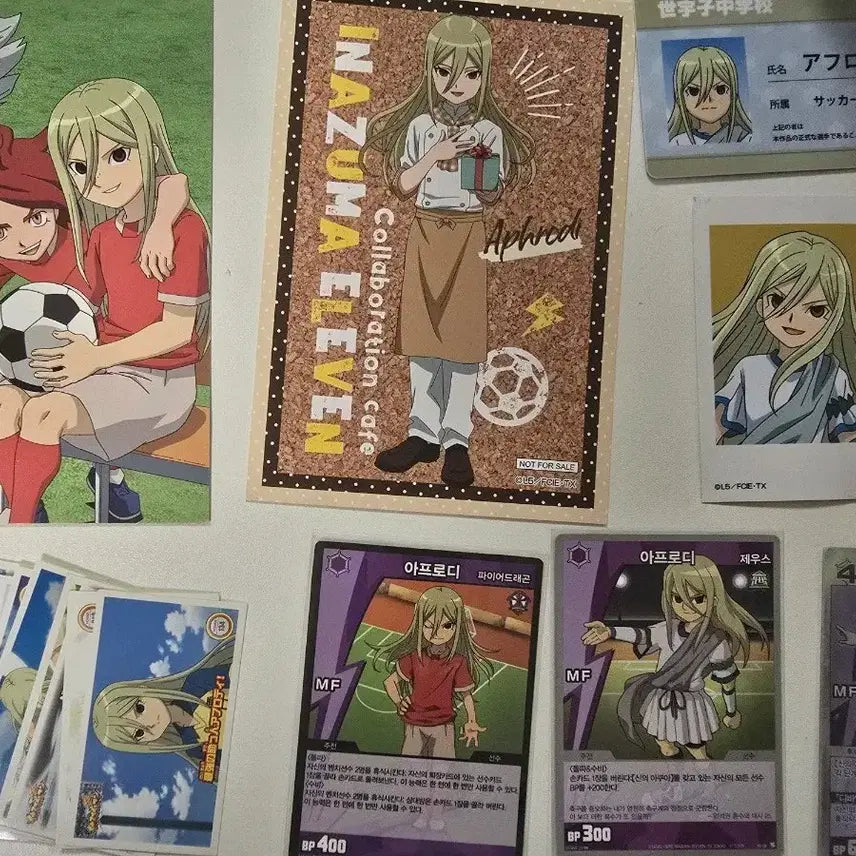 [BUNJANG] Inazuma Eleven Aphrodi Trading Card Game Goods Bundle / 이나이레 아후로디 지류 굿즈 TCG 학생증 엽서