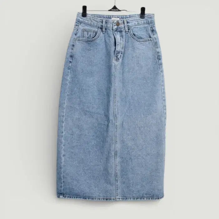 [BUNJANG] Made Seoul Cut Light Wash Skirt / 여성M / 메이드서울 절개 연청 스커트BL 26-26