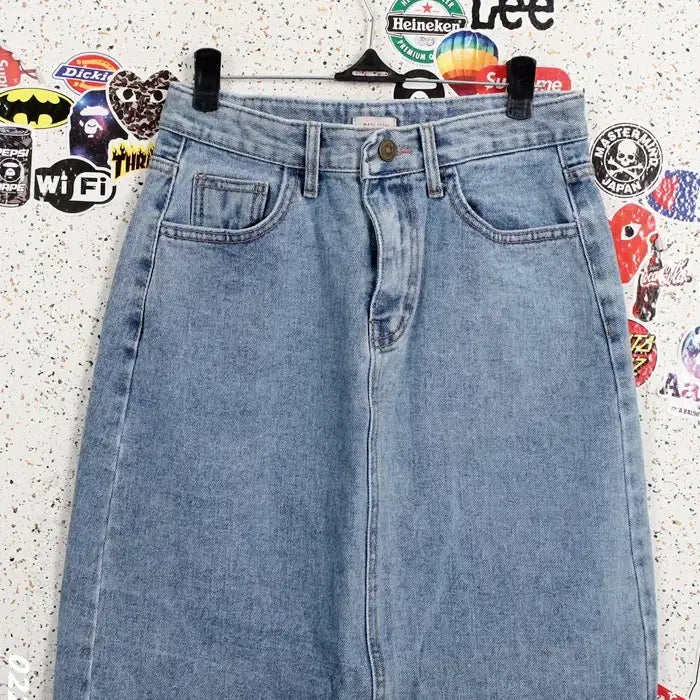[BUNJANG] Made Seoul Cut Light Wash Skirt / 여성M / 메이드서울 절개 연청 스커트BL 26-26