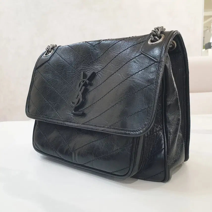 [BUNJANG] Yves Saint Laurent Baby Niki Shoulder Bag Medium / 입생로랑 베이비 니키 숄더백 미디움 6331600EN041000