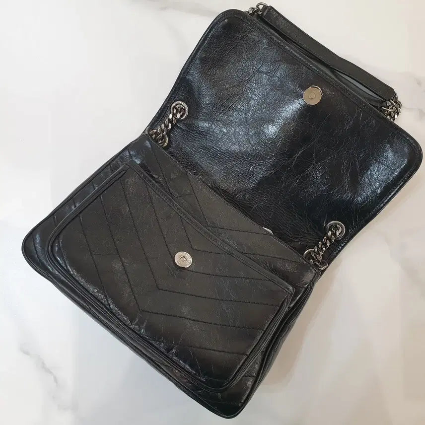 [BUNJANG] Yves Saint Laurent Baby Niki Shoulder Bag Medium / 입생로랑 베이비 니키 숄더백 미디움 6331600EN041000